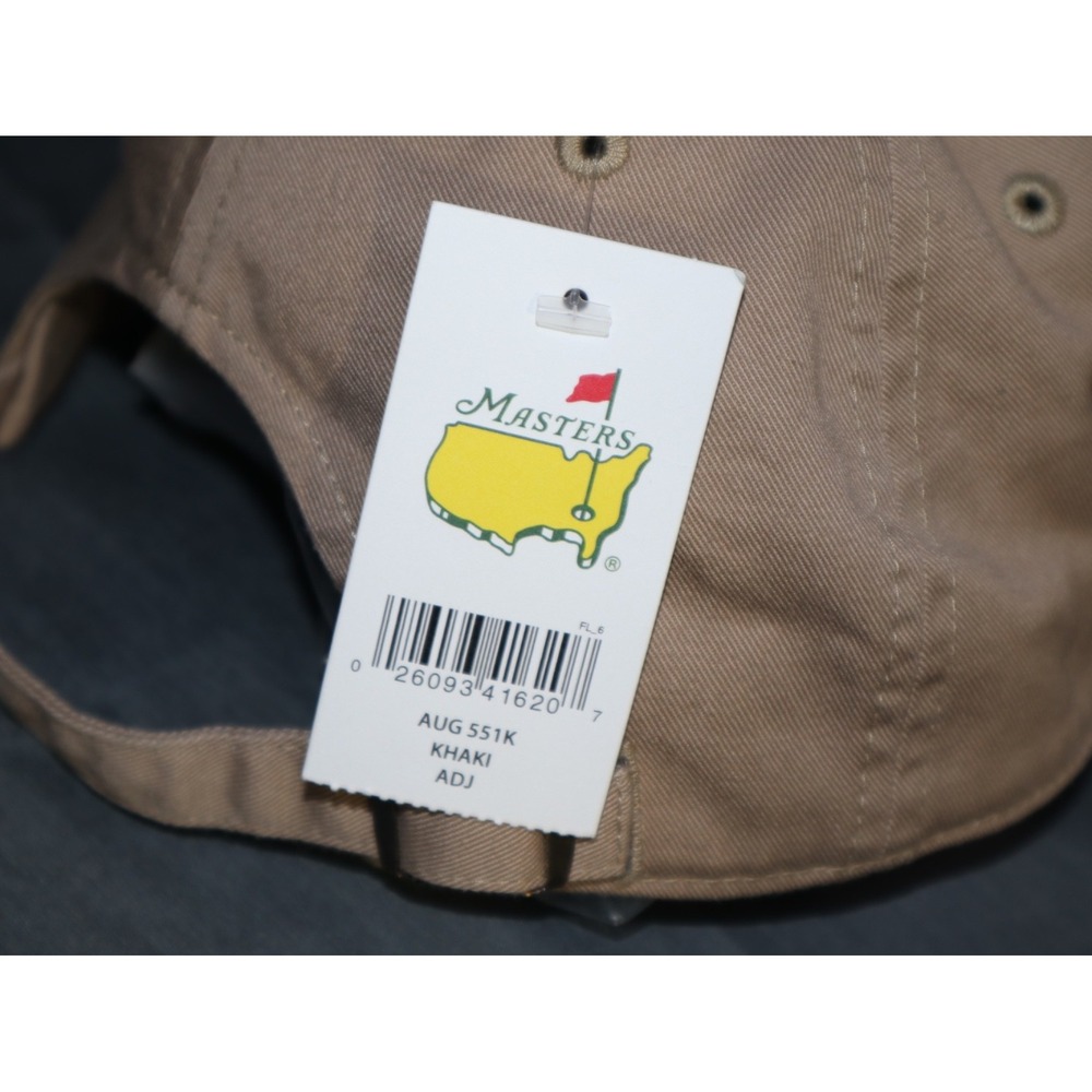 Khaki Masters Golf Hat Caddie Cap Adult OS Khaki 2016 Augusta National NEW NWT - Picture 5 of 9